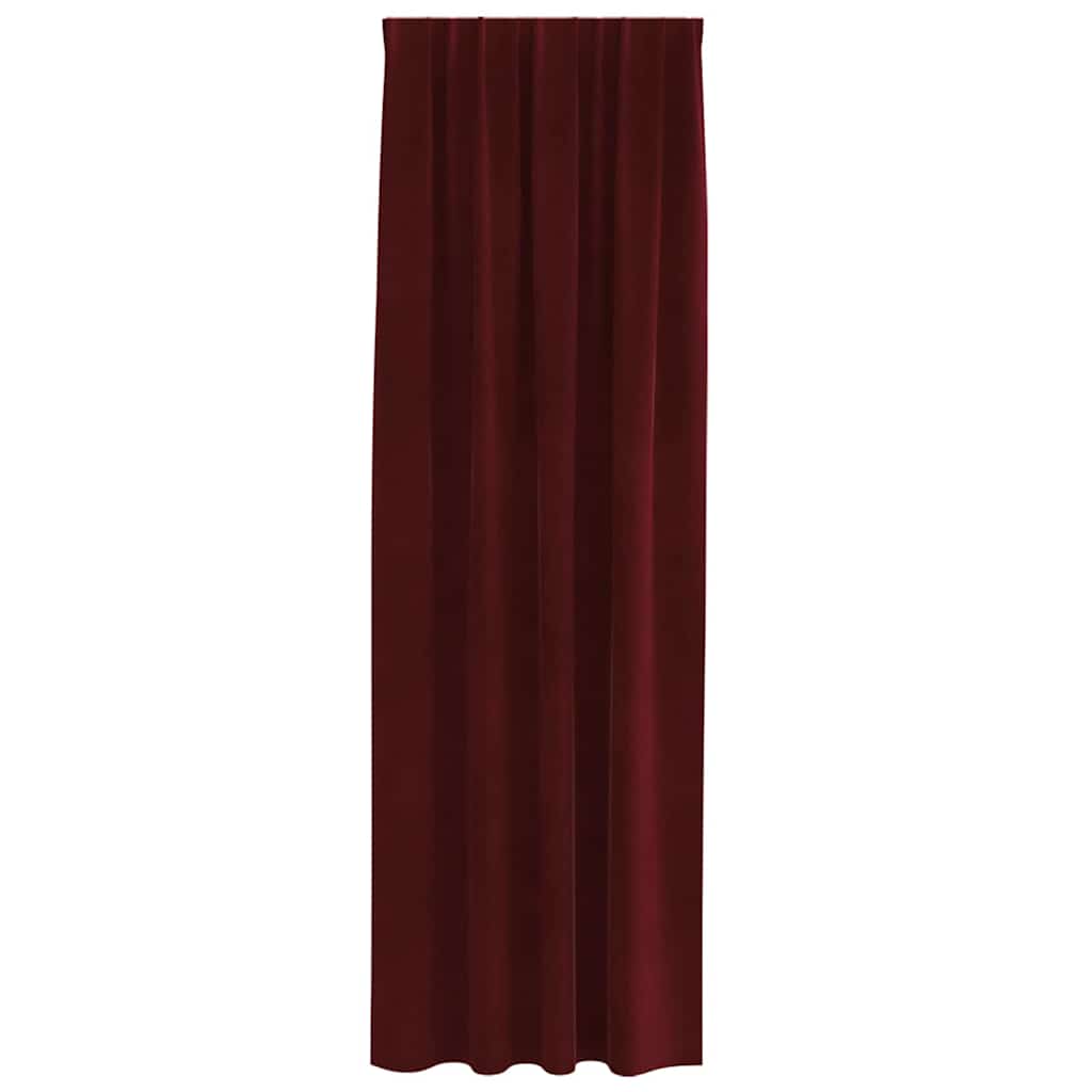 Rideaux occultants 2 pcs Bordeaux 140 x 260 cm Velours