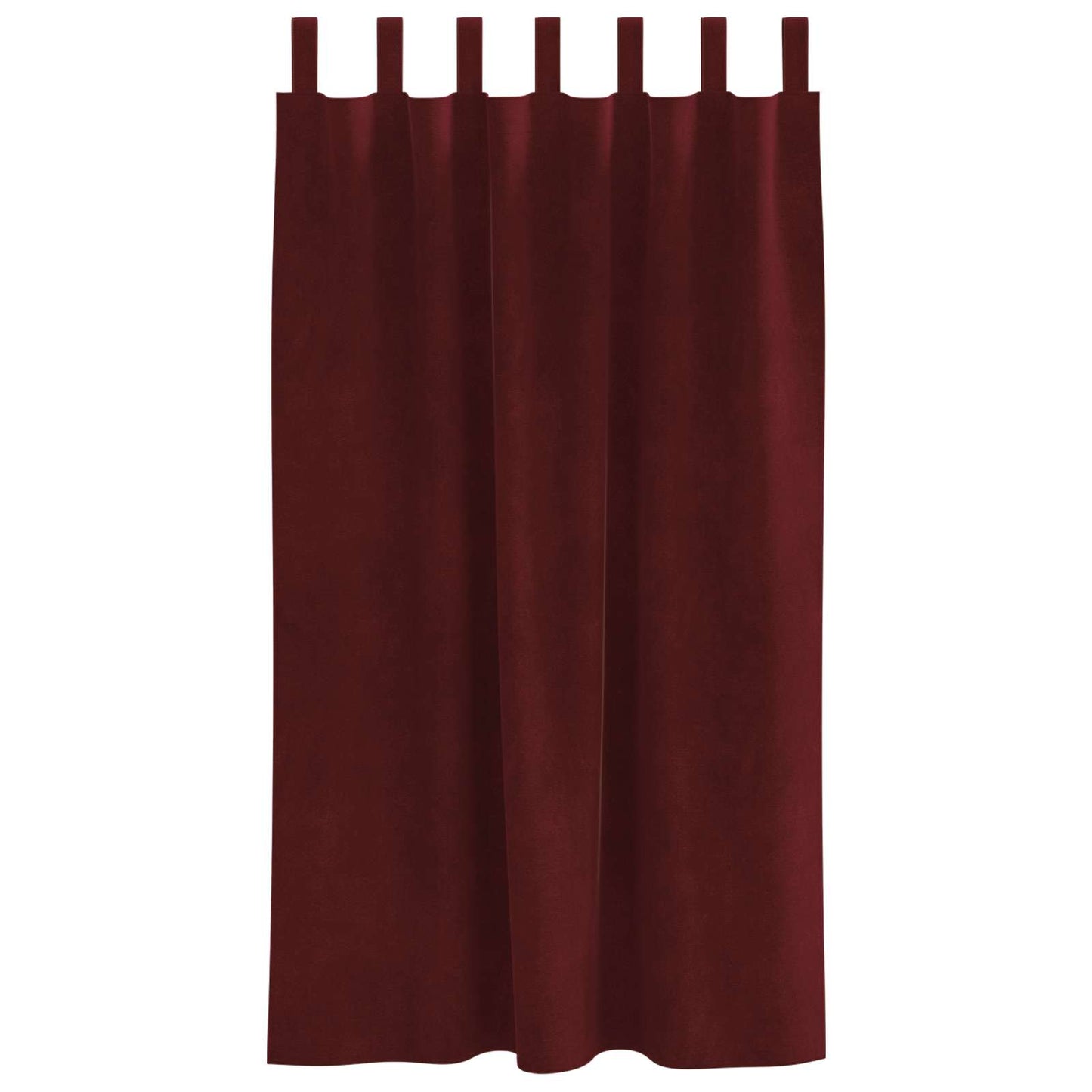 Verdunkelungsvorhänge 2 pcs Weinrot 140 x 175 cm Samt