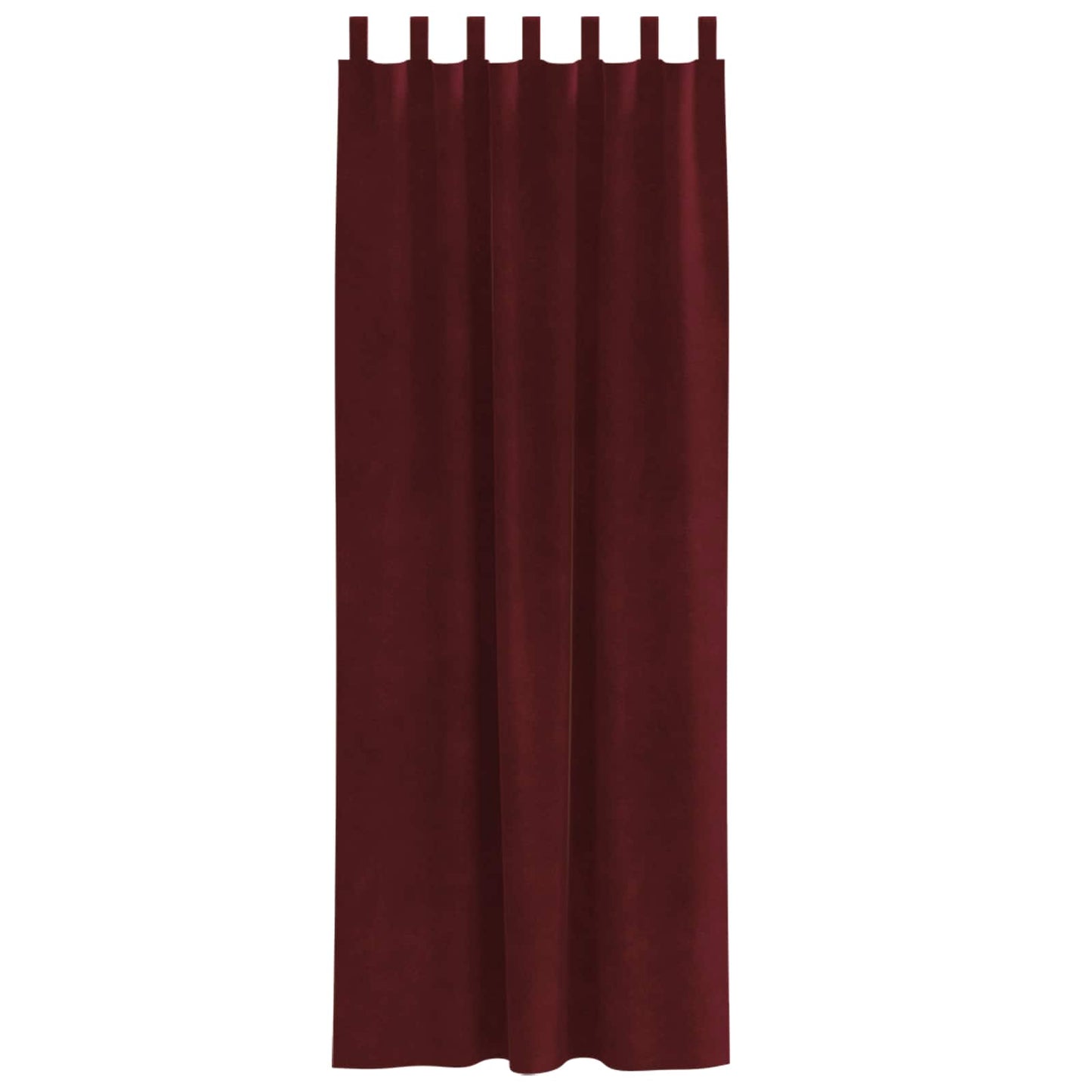 Rideaux occultants 2 pcs Rouge Vin 140 x 225 cm Velours