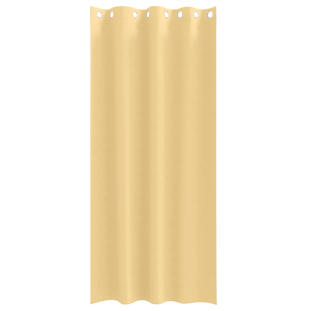 Rideaux occultants à œillets 2 pièces Beige 260 x 140 cm