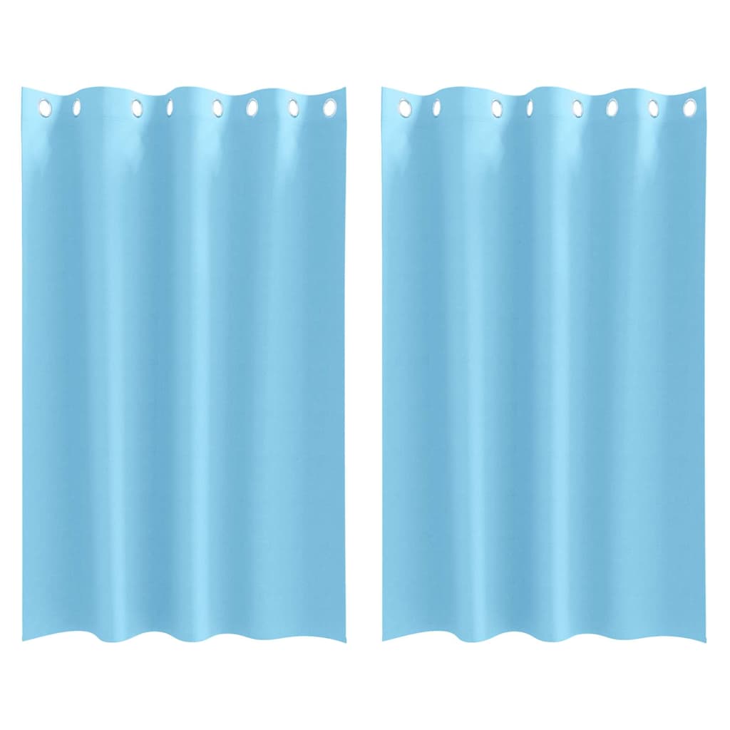 Rideaux occultants à œillets 2 pcs Bleu Ciel 175 x 140 cm