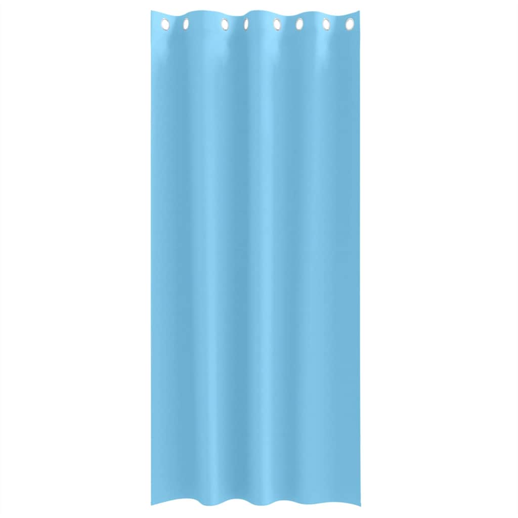 Rideaux occultants à œillets 2 pcs Bleu Ciel 260 x 140 cm