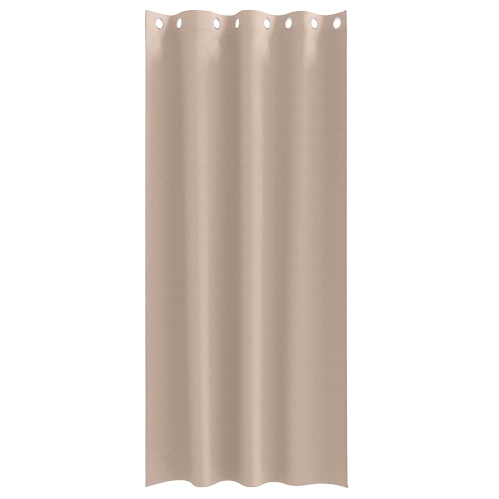 Verdunkelungs-Vorhänge mit Ringen 2 pcs Taupe 245 x 140 cm