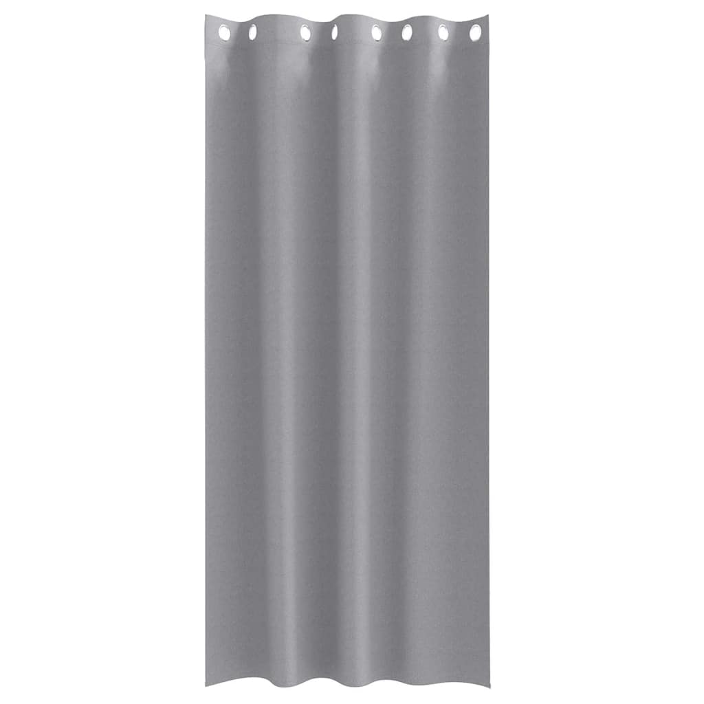 Rideaux occultants à œillets 2 pièces Gris clair 245 x 140 cm