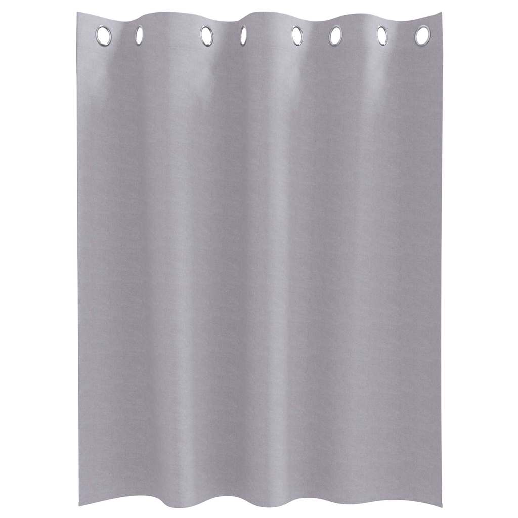 Verdunkelungs-Vorhänge mit Ringen 2 pcs Metallic Grau
