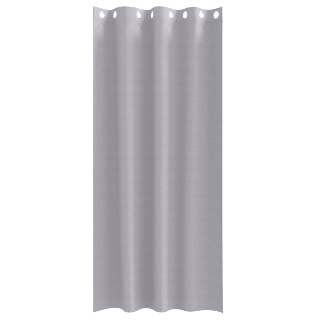 Rideaux occultants à œillets 2 pièces gris métallisé