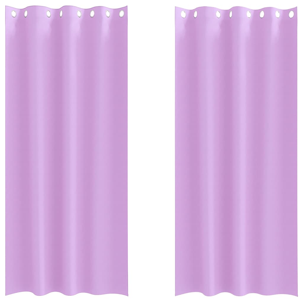 Verdunkelungs-Vorhänge mit Ringen 2 pcs Lila 245 x 140 cm