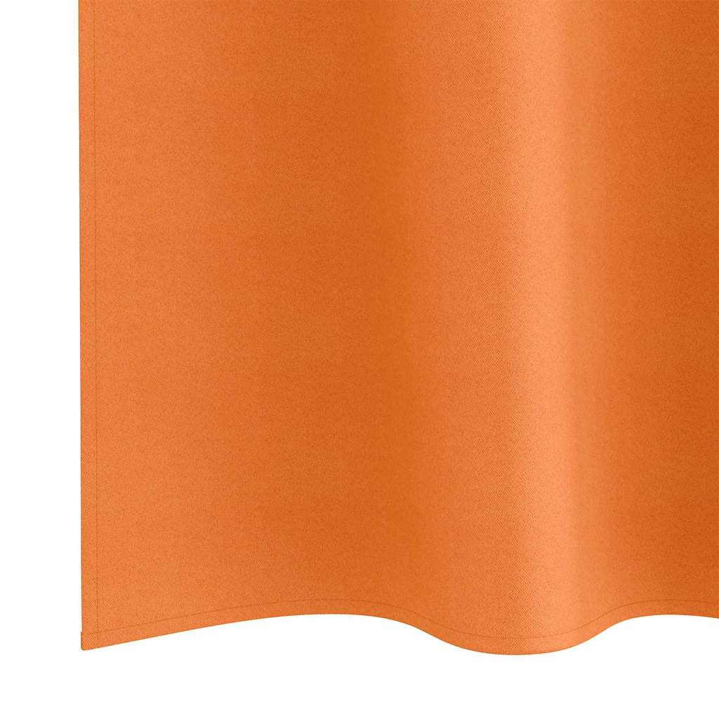 Verdunkelungs-Vorhänge mit Ringen 2 pcs Helles Orange