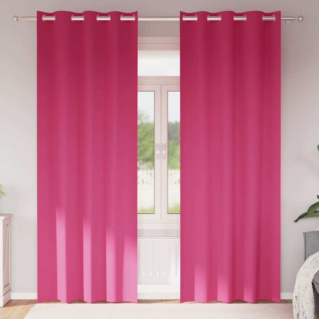Rideaux occultants à œillets 2 pcs Rose clair