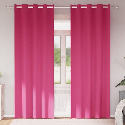 Rideaux occultants à œillets 2 pcs Rose clair
