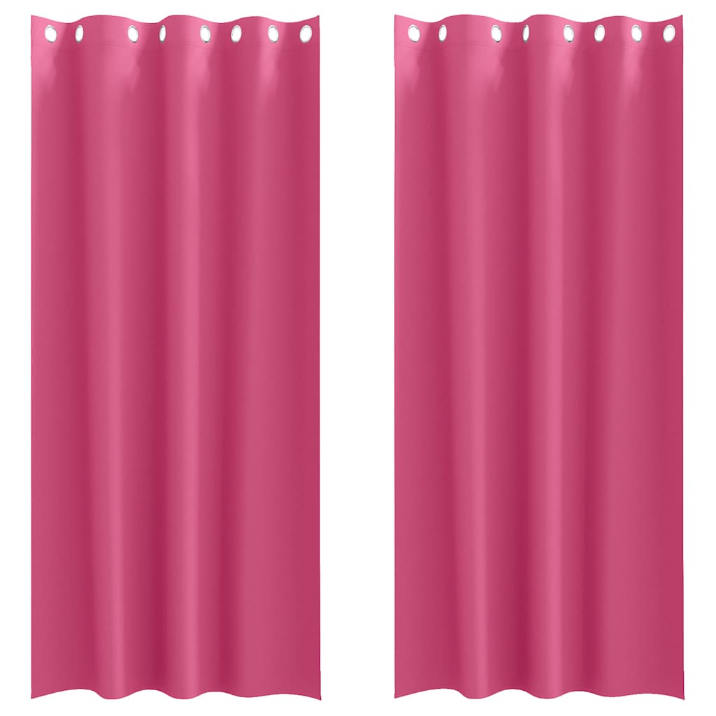 Rideaux occultants à œillets 2 pcs Rose clair