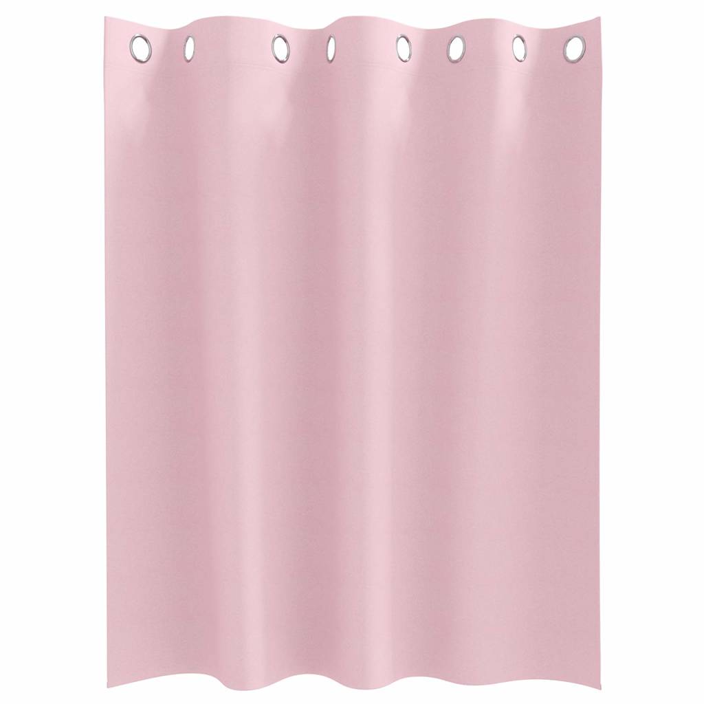Verdunkelungs-Vorhänge mit Ringen 2 pcs Babyrosa 140 x 140 cm