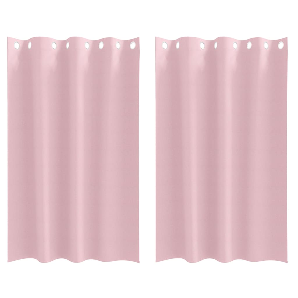 Rideaux occultants à œillets 2 pcs Rose Bébé 175 x 140 cm