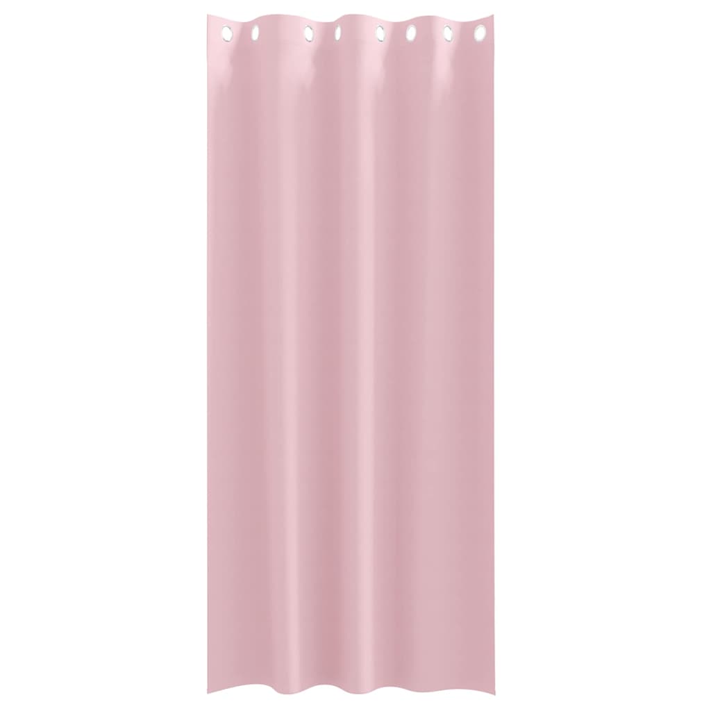 Verdunkelungs-Vorhänge mit Ringen 2 pcs Babyrosa 260 x 140 cm