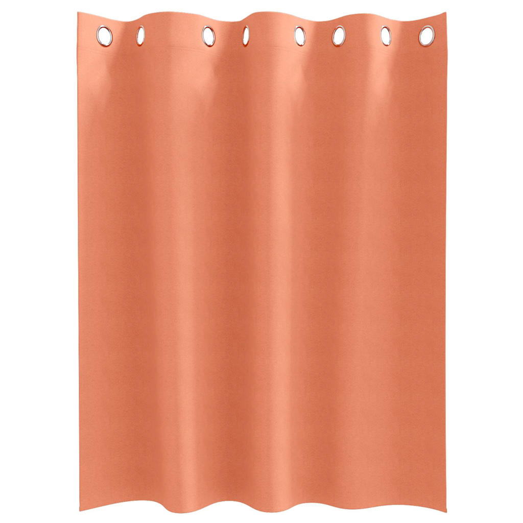 Verdunkelungs-Vorhänge mit Ringen 2 pcs Terrakotta 140 x 140 cm