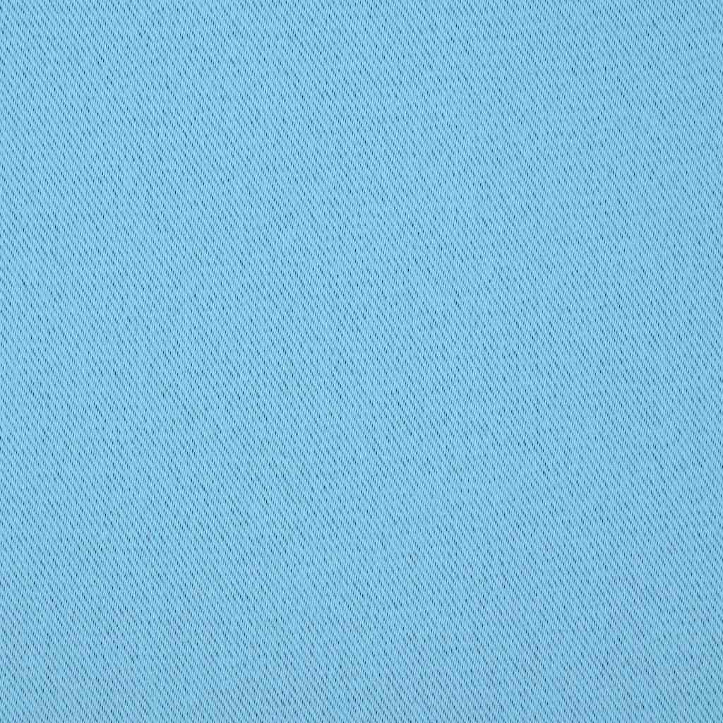 Blackout Curtains with Rings 2 pcs Sky Blue 225 x 140 cm