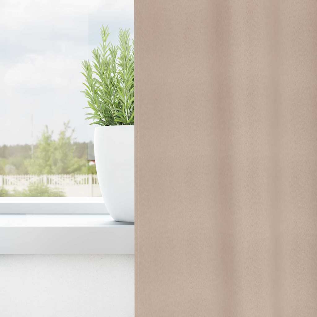 Rideaux occultants avec rideaux taupe polyester