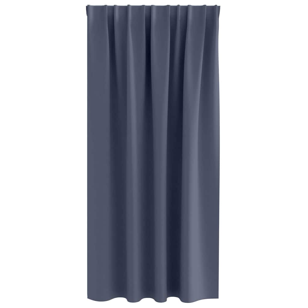 Verdunkelungs-Vorhänge mit Ringen 2 pcs Anthrazit 175 x 140 cm