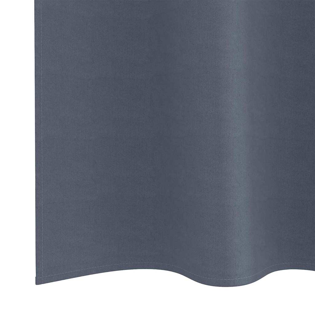 Rideaux occultants à œillets 2 pièces Anthracite 245 x 140 cm