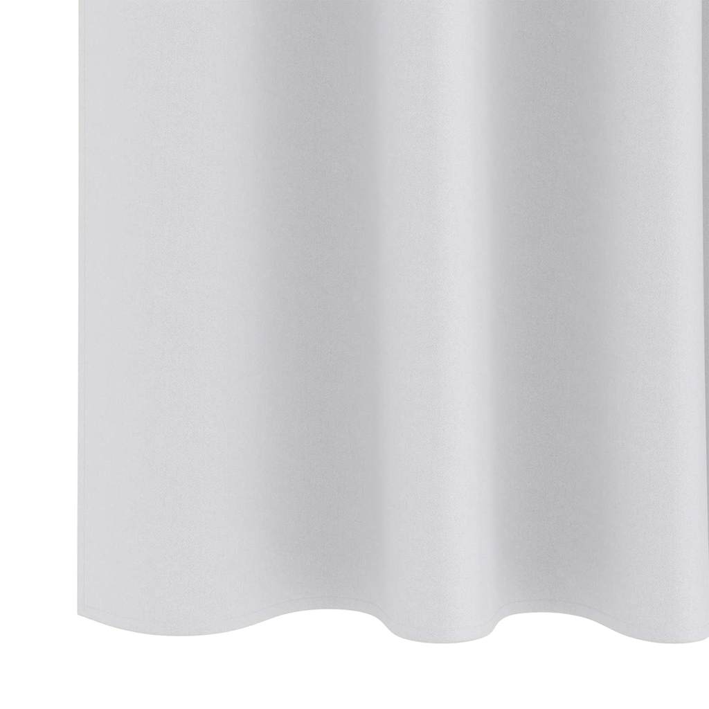 Blackout Curtains with Rings 2 pcs Light Grey 175 x 140 cm