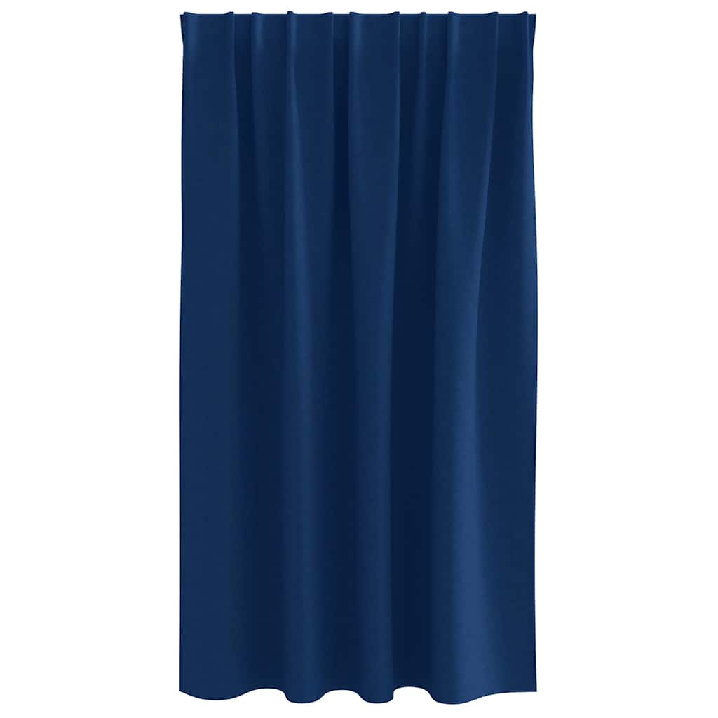 Verdunkelungs-Vorhänge mit Ringen Dunkelblau Polyester