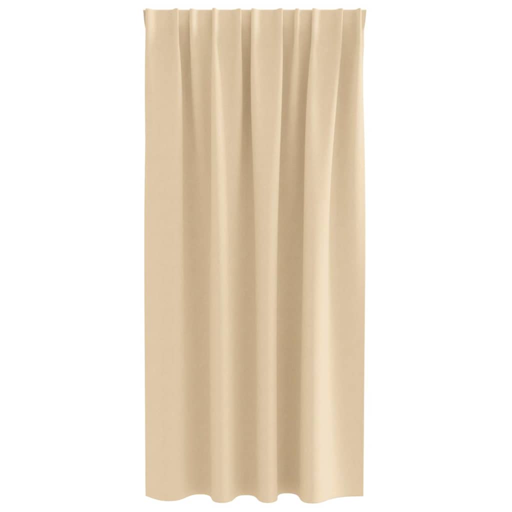 Rideaux occultants à œillets 2 pcs Crème 175 x 140 cm