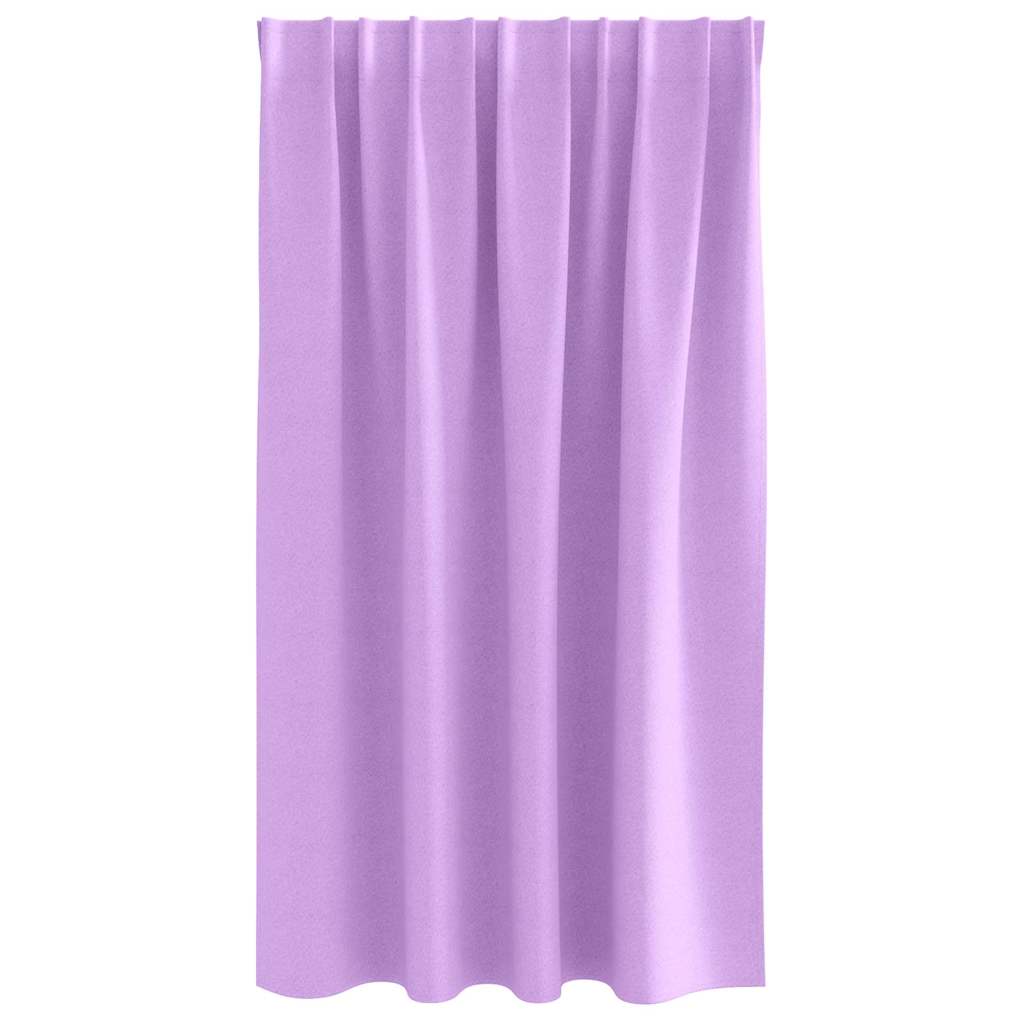 Rideaux occultants à œillets 2 pièces Violet 140 x 140 cm