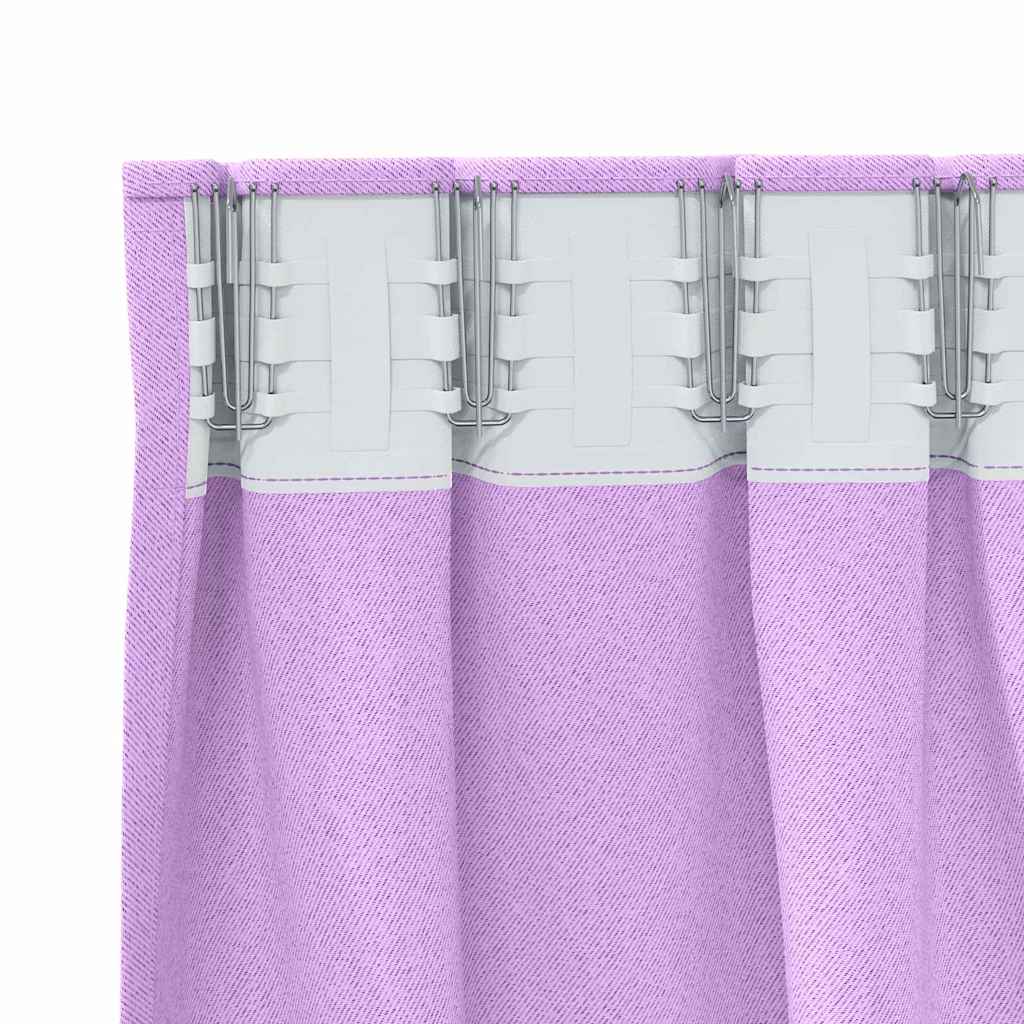 Rideaux occultants à œillets 2 pcs Violet 245 x 140 cm