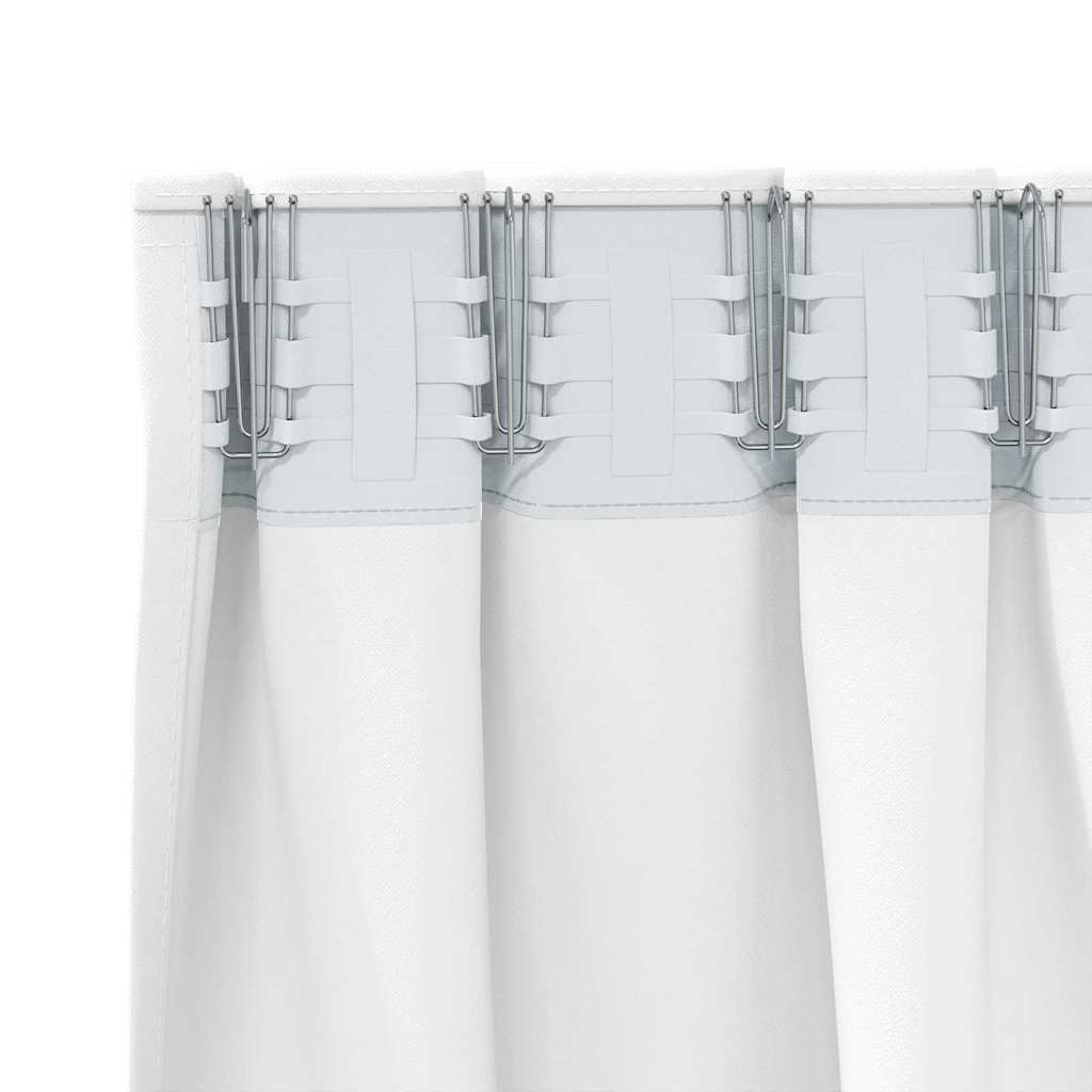Rideaux occultants à œillets 2 pcs Blanc cassé 140 x 140 cm