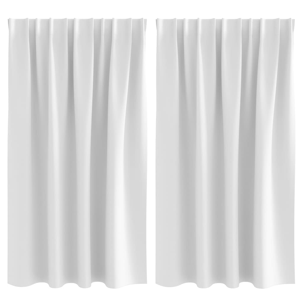Rideaux occultants à œillets 2 pcs Blanc cassé 140 x 140 cm