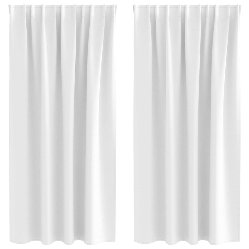 Rideaux occultants à œillets 2 pcs Blanc cassé 175 x 140 cm