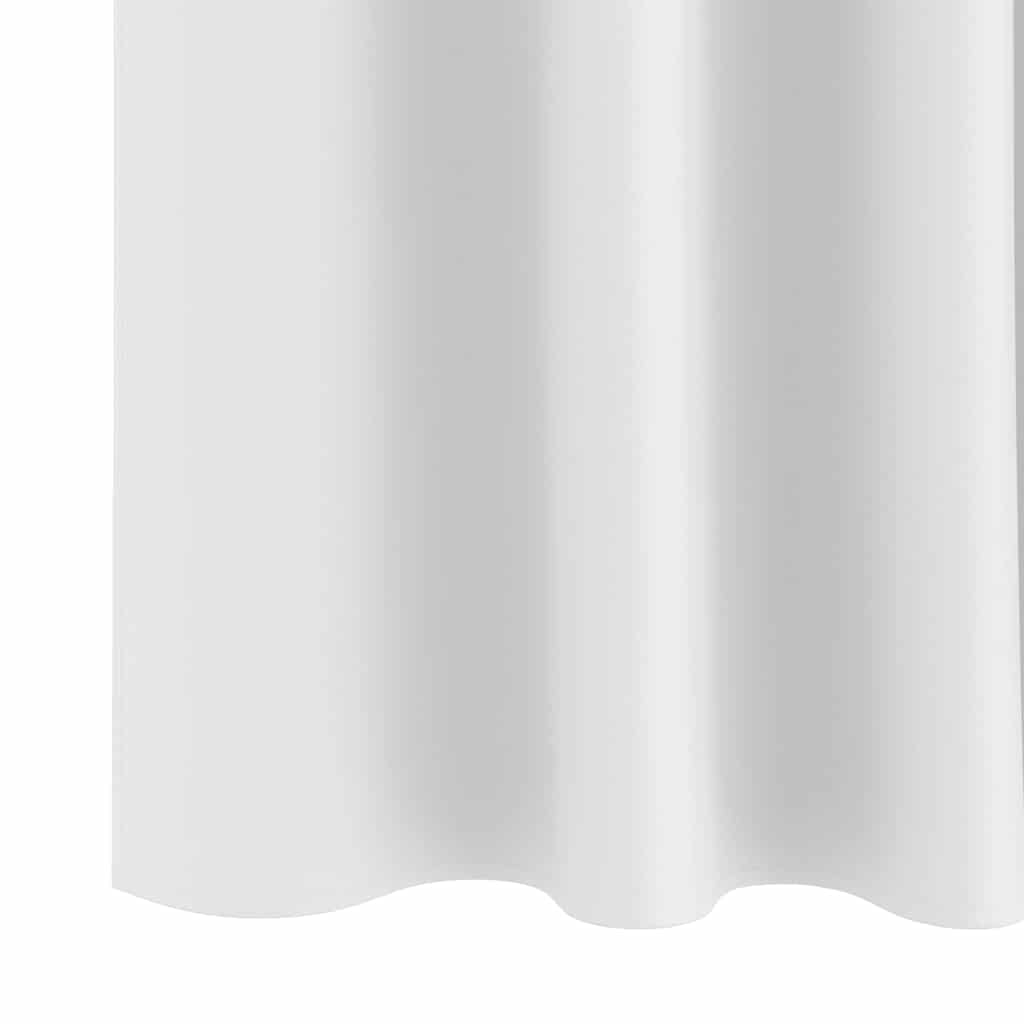 Rideaux occultants à anneaux 2 pcs Blanc pur 225 x 140 cm