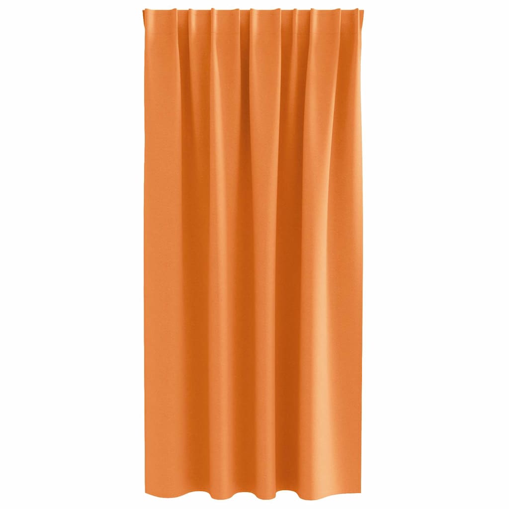 Verdunkelungs-Vorhänge mit Ringen 2 pcs Orange 175 x 140 cm
