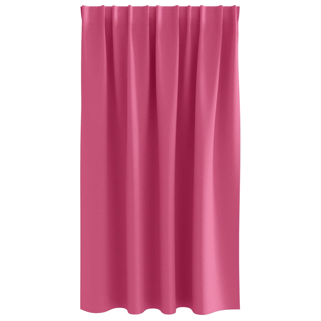 Blackout Curtains with Rings 2 pcs Light Pink