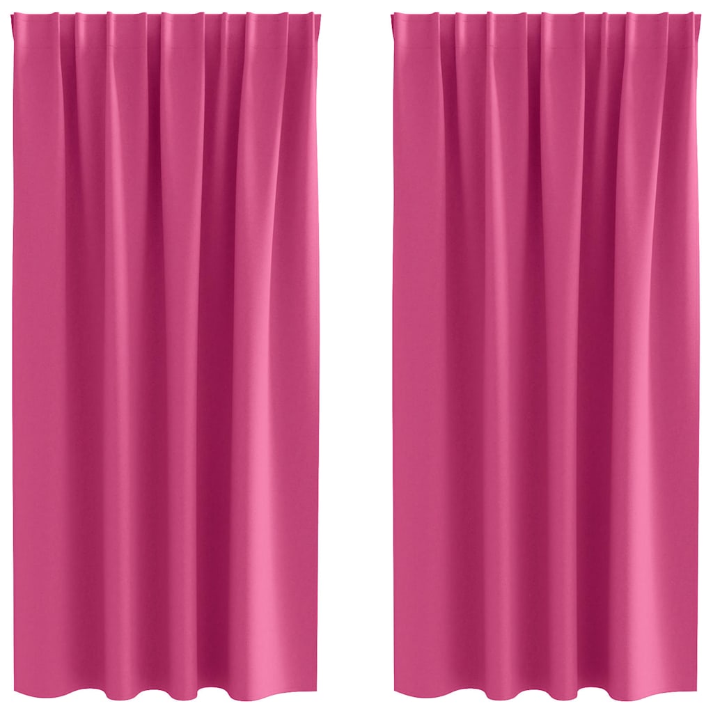 Rideaux occultants à œillets 2 pcs Rose clair