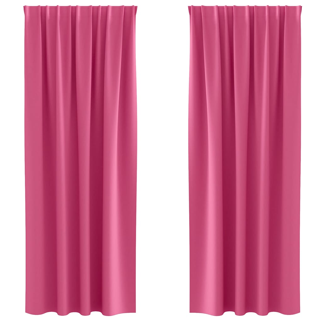 Rideaux occultants à œillets 2 pcs Rose clair