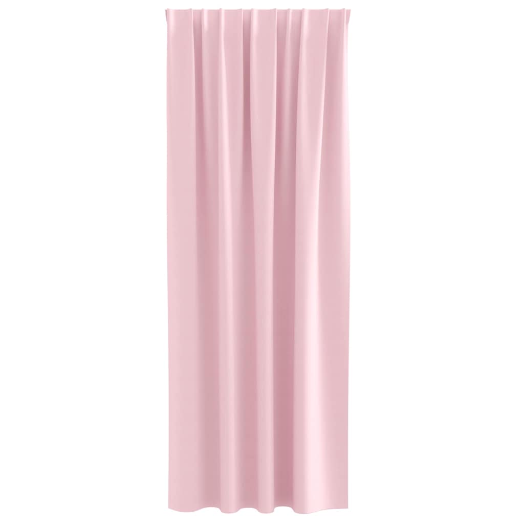 Verdunkelungs-Vorhänge mit Ringen 2 pcs Babyrosa 245 x 140 cm