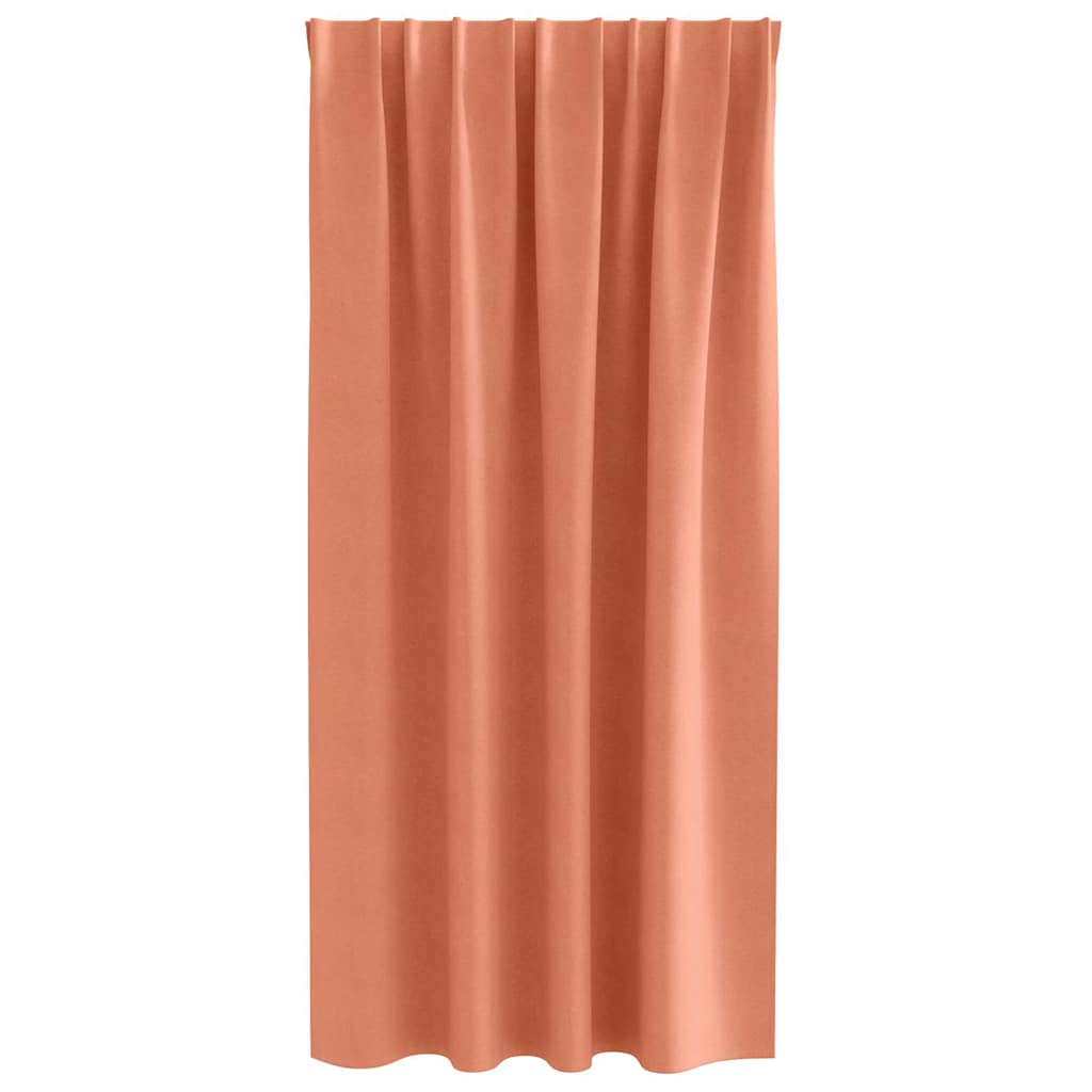 Verdunkelungs-Vorhänge mit Ringen 2 pcs Terrakotta 175 x 140 cm