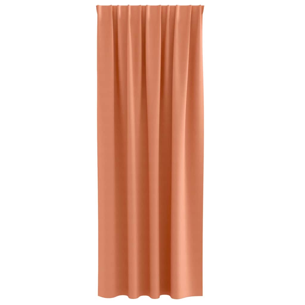 Verdunkelungs-Vorhänge mit Ringen 2 pcs Terrakotta 260 x 140 cm