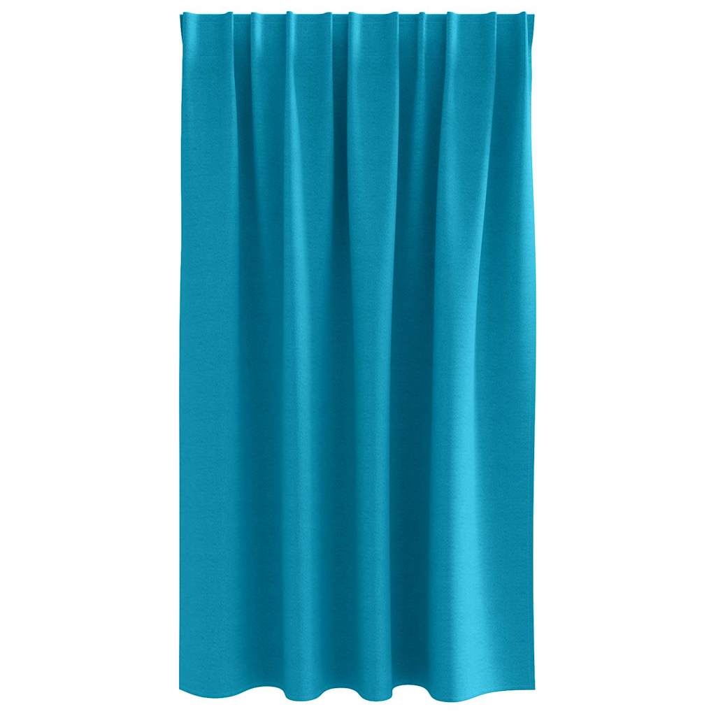 Rideaux occultants à œillets 2 pièces Turquoise 140 x 140 cm