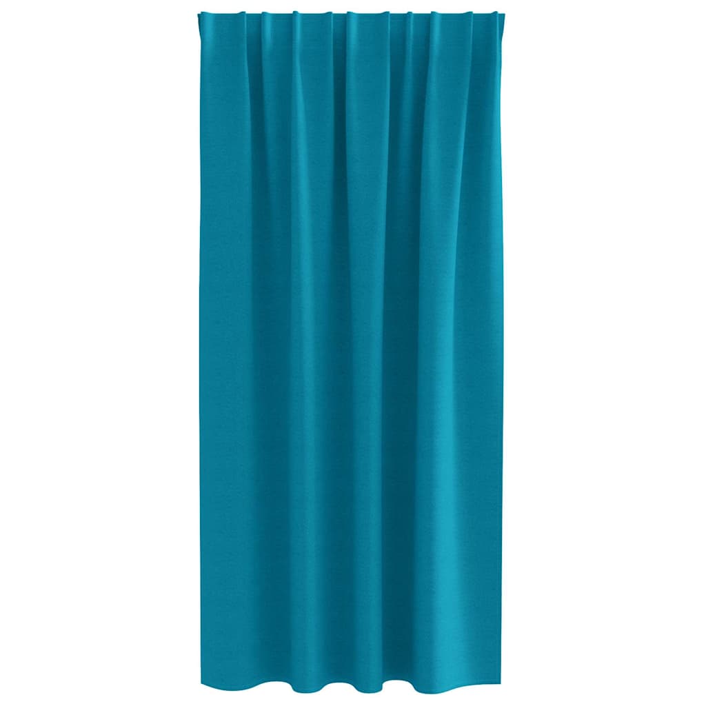Rideaux occultants à œillets 2 p. turquoise 175 x 140 cm