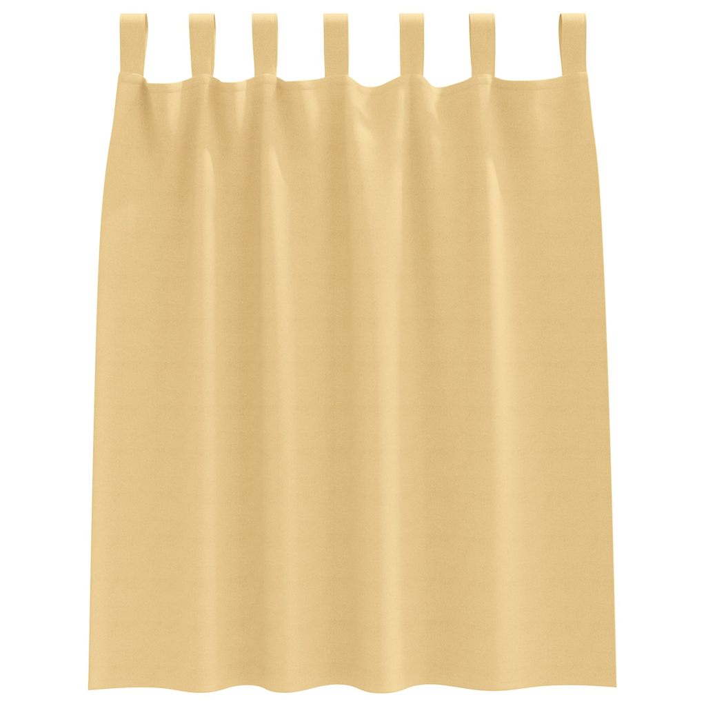 Rideaux occultants à œillets 2 pcs Beige 140 x 140 cm
