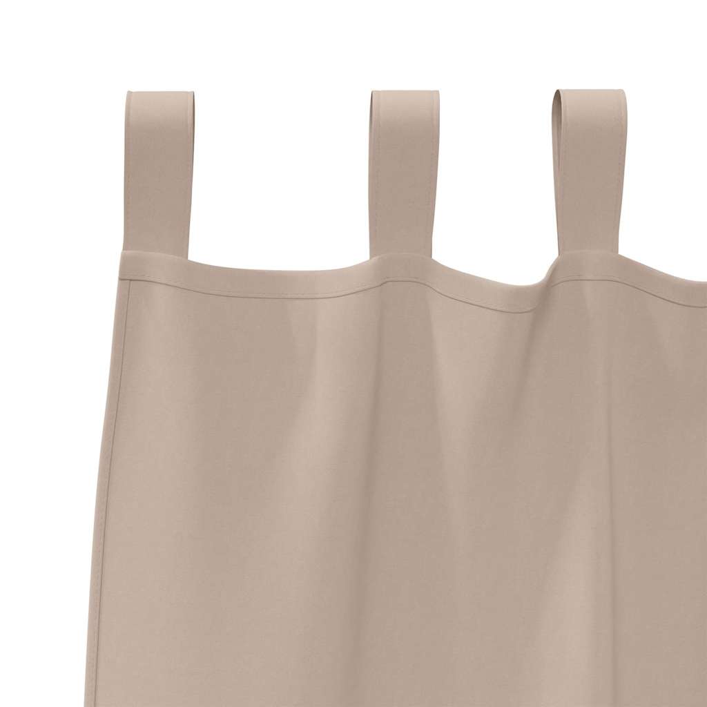 Rideaux occultants à œillets 2 pcs Taupe 225 x 140 cm