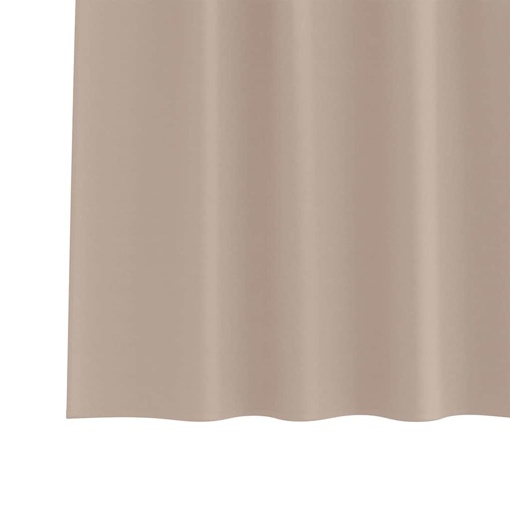Rideaux occultants à œillets 2 pcs Taupe 225 x 140 cm