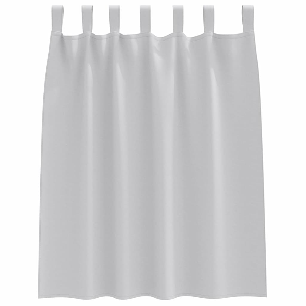 Verdunkelungs-Vorhänge mit Ringen 2 pcs Hellgrau 140 x 140 cm