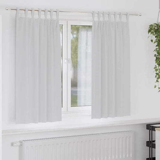 Verdunkelungs-Vorhänge mit Ringen 2 pcs Helles Grau