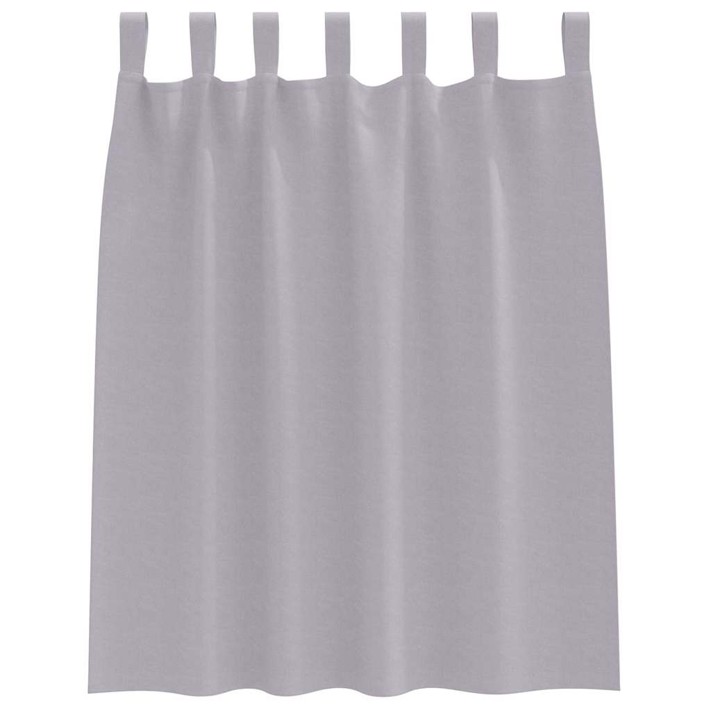 Verdunkelungs-Vorhänge mit Ringen 2 pcs Metallic Grau