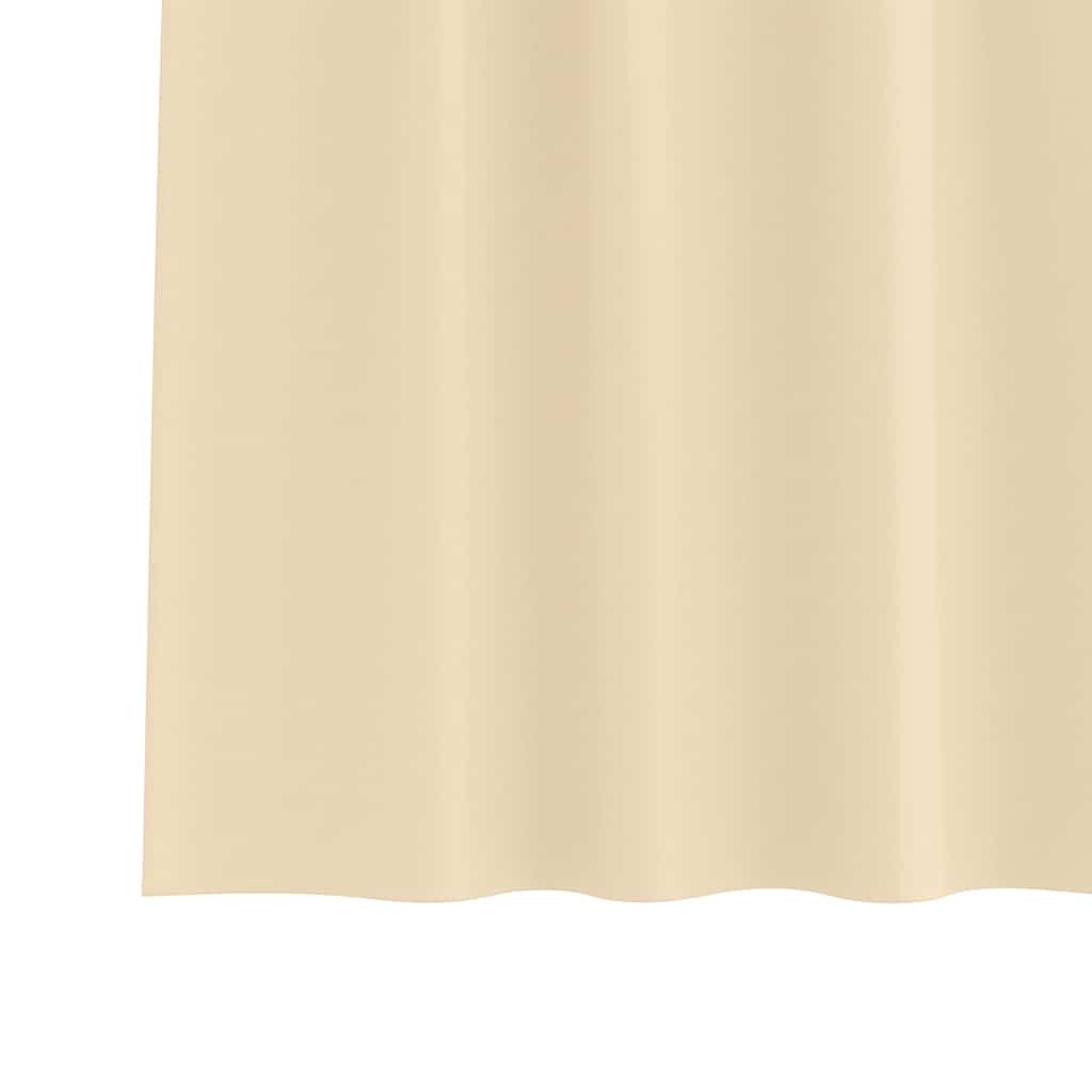 Verdunkelungs-Vorhänge mit Ringen 2 pcs Creme 175 x 140 cm