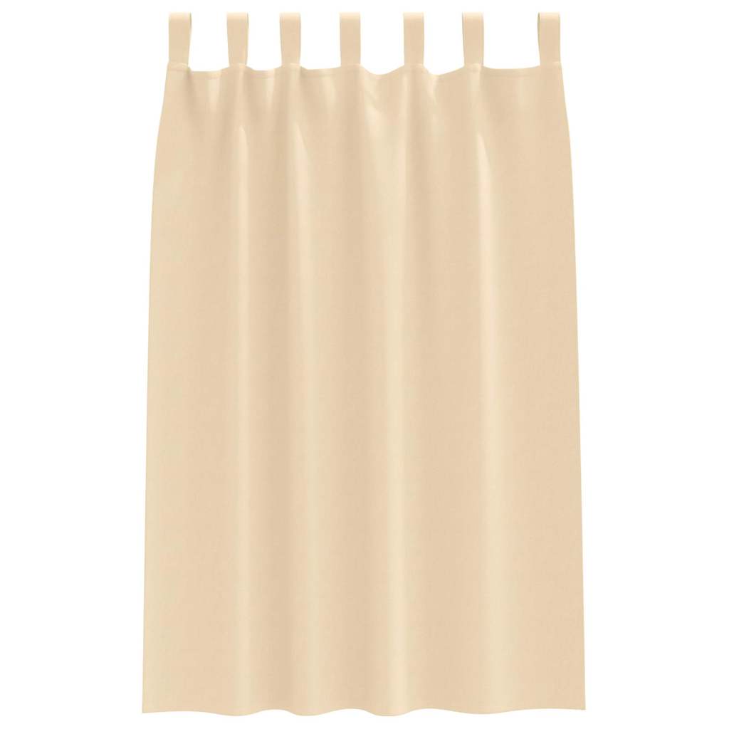 Verdunkelungs-Vorhänge mit Ringen 2 pcs Creme 175 x 140 cm