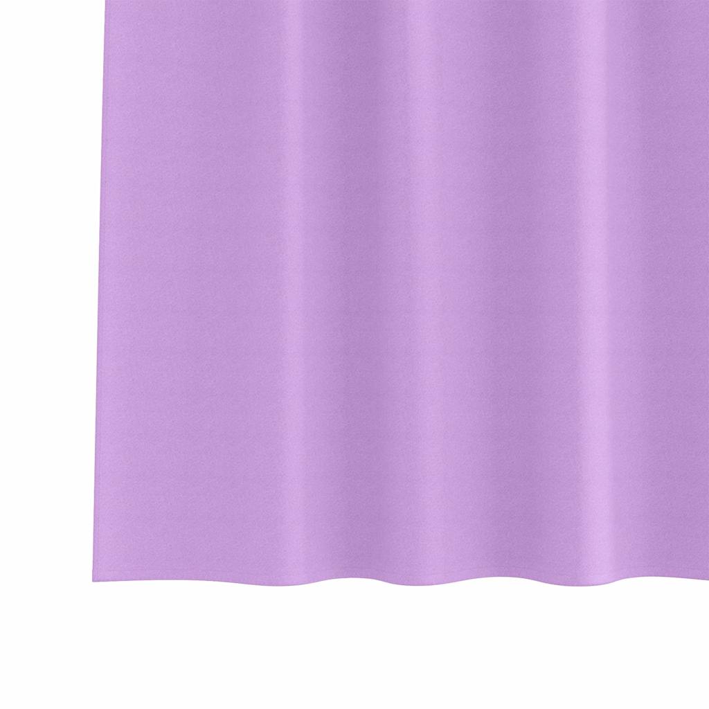 Rideaux occultants à œillets 2 pièces Violet 140 x 140 cm